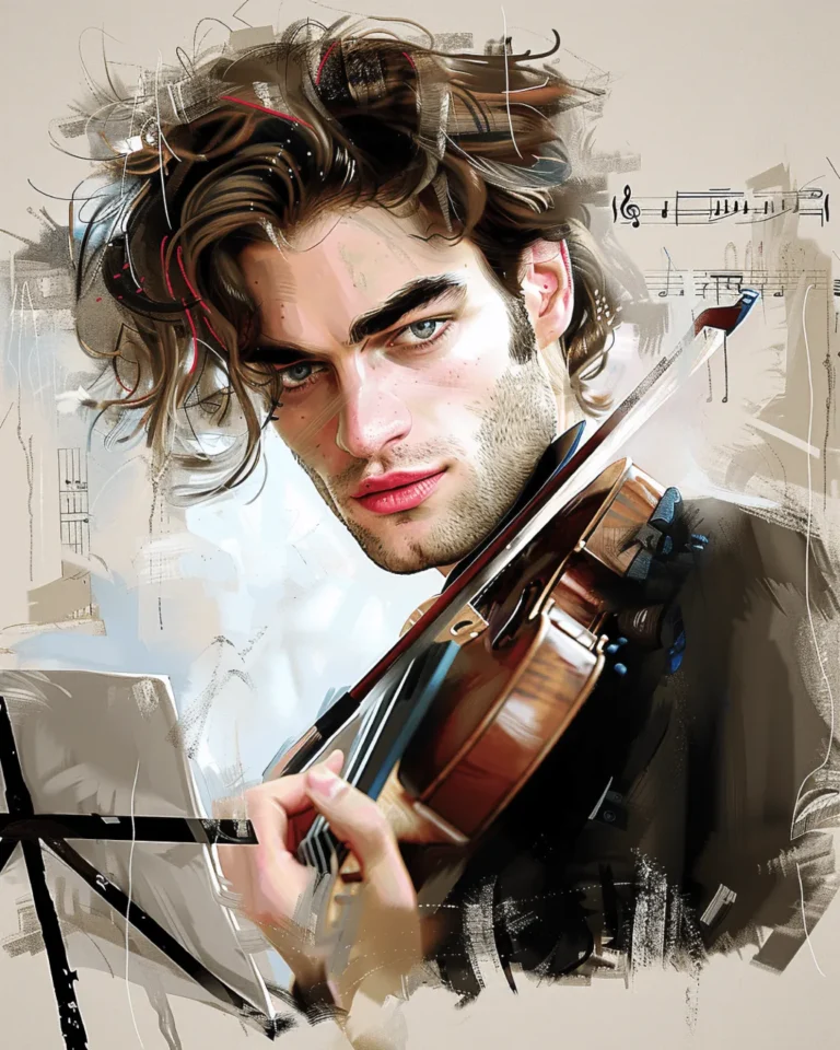 Paul jouant du violon, plongé dans ses souvenirs, Alice Bomte, roman