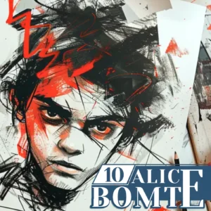 Au bord du gouffre, dessin empli de colère