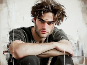 Paul, assis entre Camille et Nadine, tentant d'apaiser la tension, Alice Bomte