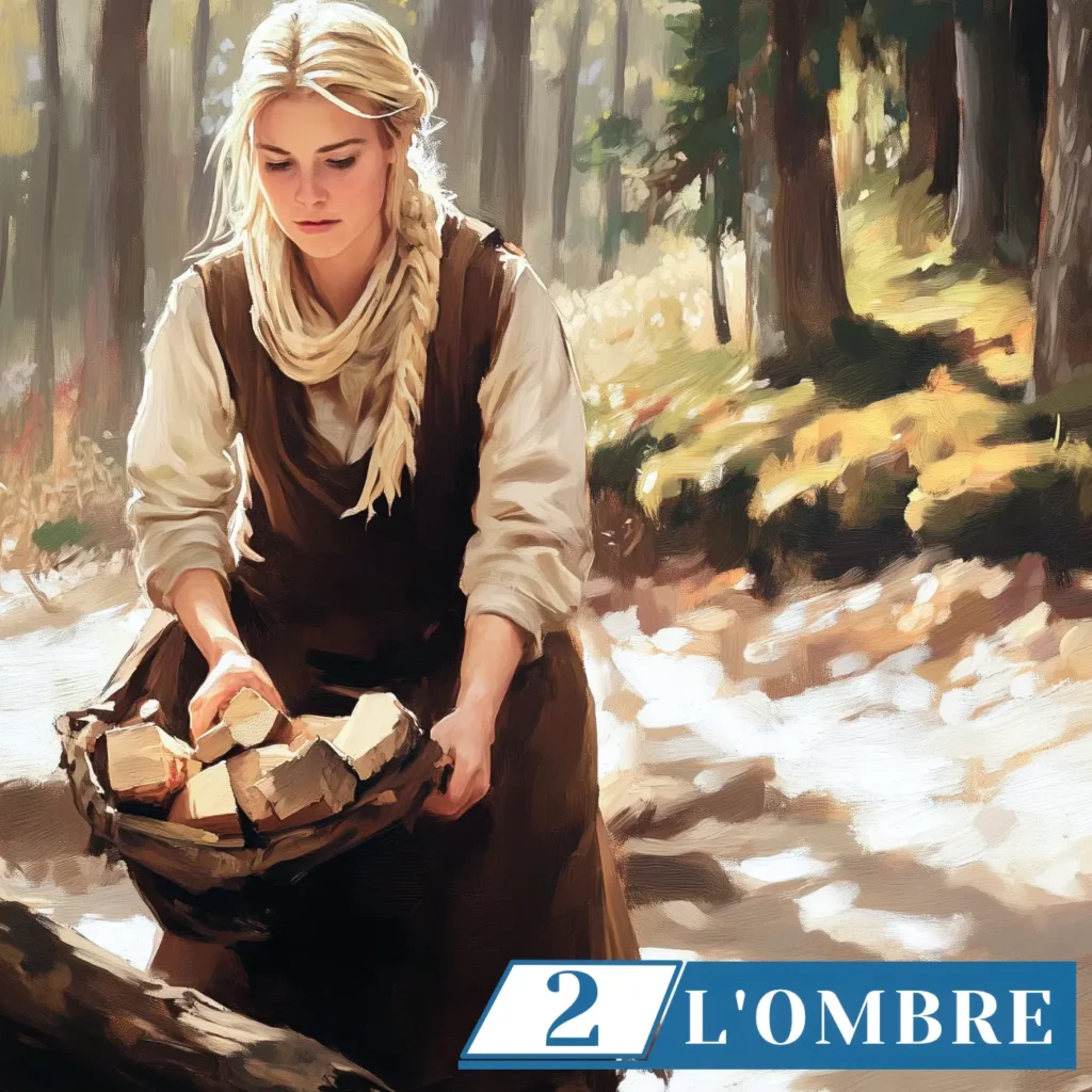 Jeune femme ramassant du bois, roman d'Alice Bomte