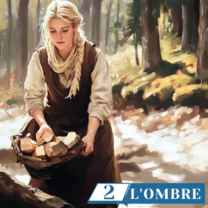 L'ombre - En cours d'écriture 2 Jeune femme ramassant du bois, roman d'Alice Bomte