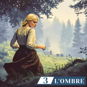 L'ombre - En cours d'écriture 3 L'ombre, roman Alice Bomte - LOUP, jeune femme courant dans la foret, fuyant son destin
