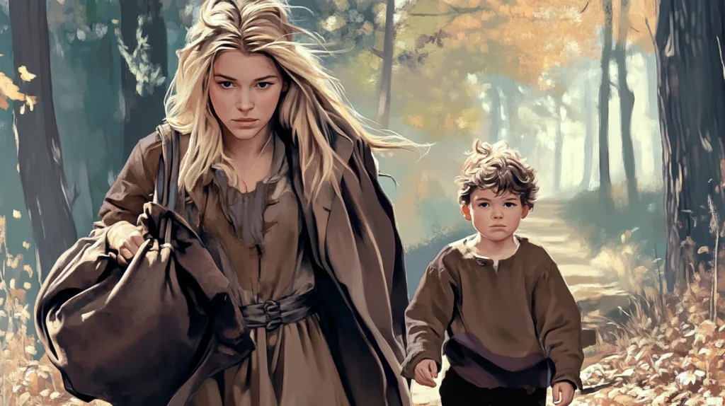#9 - Nous venons du silence 2 La montagne est proche, une femme et son fils la rejoigne par un sentier isolé, Alice Bomte, roman