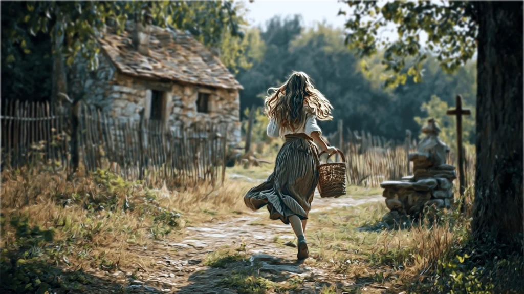 Une jeune femme court sur le sentier, roman d'Alice Bomte