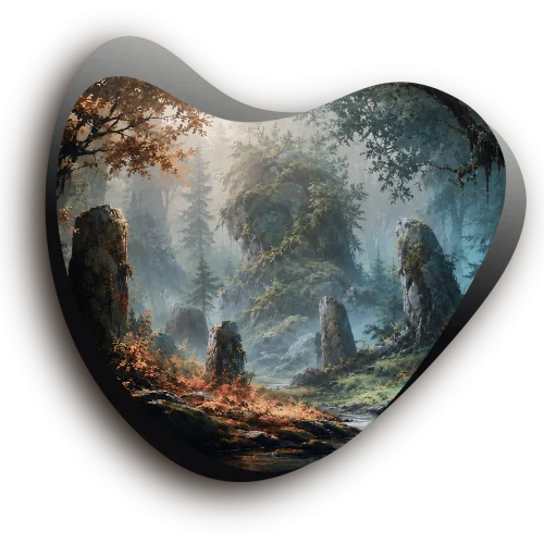 Une forêt aux formes étranges, propice à l'imagination, Alice Bomte
